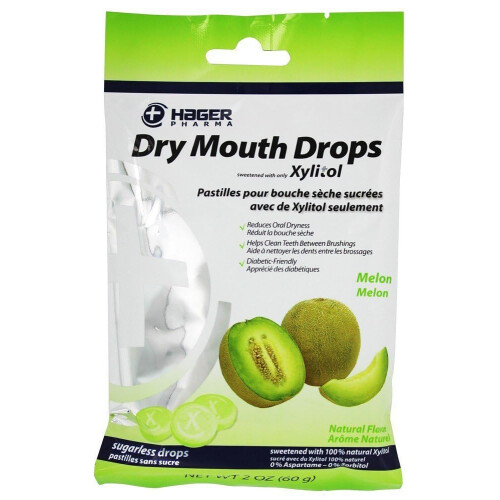 Gotas para boca seca Hager Pharma com melo xilitol 26 EA - Compre pacotes e economize (pacote de 3) 1