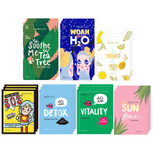 FACETORY K Beauty Face Mask Ihonhoito - BEST OF 7 COLLECTION Sheet Mask Set (21 kpl) | Luonnollinen korkealuokkainen korealainen kasvonaamio kaikille