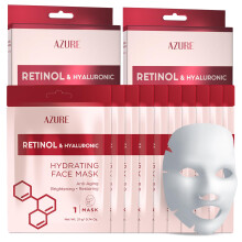 AZURE Retinol & Hyaluronsure Anti-Aging-Gesichtstuchmaske Verjngende und feuchtigkeitsspendende Gesichtsmaske Hilft, feine Linien und Fltc