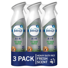 Febreze Air Mist Air Freshener Spray  Odor-Fighting Room Spray  Air Fresheners for Home and Bathroom and Kitchen  Aerosol Can  HD Pet Odor Fighte