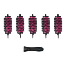 LIGICKY Blowout-Brsten-Set mit 2,0 abnehmbaren Fssern, Rundbrsten, Haarstyling-Werkzeug, 1 Griff, 5 Fsser, mittelgro