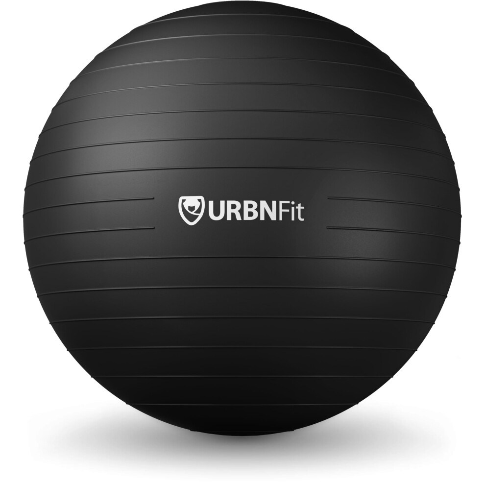 Urbnfit Exercice Ball - Ball De Yoga En Plusieurs Tailles Pour Le Yoga Pilates Stabilit De La Grossesse - Balle D' Quilibre Swiss Burst Avec Pom-image