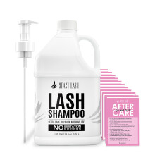 STACY LASH Wimpernverlngerungs-Shampoo 1US Gal / 128 fl.oz. / 3,78 l / Augenlid-Schaumreiniger / Sichere Reinigung fr Verlngerungen und natrl