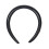 Coach Coach Women's Leather Headband Black One size 1