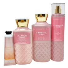 Bath and Body Works CHAMPAGNE TOAST Geschenkt   ten-Set     K   rperlotion     Duschgel und feiner Duftnebel plus eine Sheabutter-Handcreme darin