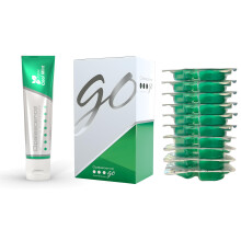 Opalescence Whitening Bundle - Opalescence Go 15% Wasserstoffperoxid vorgefüllte Schienen und Zahncreme - Minzgeschmack 5194-5166