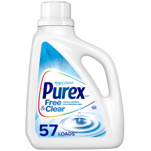 Purex Vloeibaar Wasmiddel 57 Wasbeurten, Vrij & Helder, Geurvrij, 75 Fl Oz