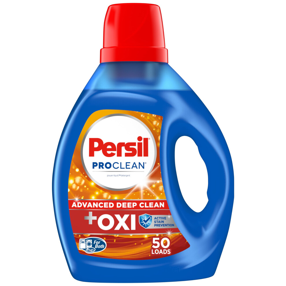 Persil Advanced Clean Oxi+Odor Power Liquid Laundry Detergent  100 Fluid Ounces  50 Loads