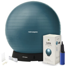 Cvicebn mc Retrospec Luna - 55 65 nebo 75 cm mc na jgu pro cvicen Stabilita v tehotenstv - Swish Balance Ball s pumpou a zkladnou pro kancelr