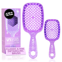 FHI Heat - UNbrush Rozcesvac kartc Combo Pack - Originln a Mini UNbrush kartc na vlasy pro vechny typy mokrch/suchch vlasu - DuoFlex Antista