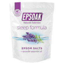 EPSOAK EPSOM SALT 5 LB. Solfato di magnesio USP. (QTY. 1 x 5lb. Bag) Formula di sonno lavanda Riealibile sale sale Epsom Made negli Stati Uniti Certi