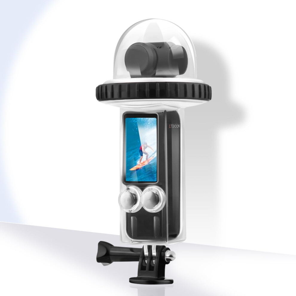 40M (131Ft) Osmo Pocket 3 Underwater Dive Case Housing Protective Housing Shell For Dji Osmo Pocket 3 Accessories-Transparent 940534671973