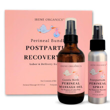 Bio-Dammmassagelspray von Irene Organics fr die Schwangerschaft und nach der Geburt  Vorbeugung von Dammrissen, ganz natrlich, Must-have fr die