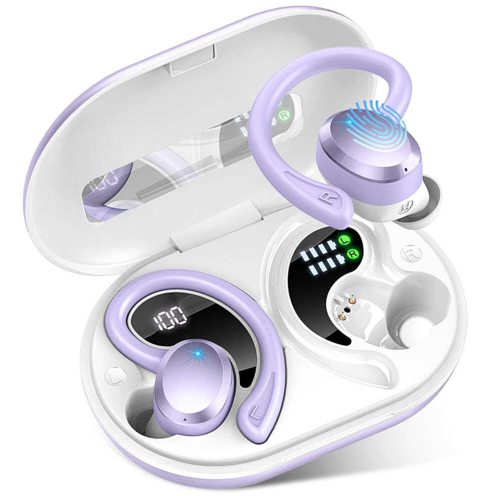 Wireless Earbuds Sport, Bluetooth 5.3 Headphones Bass Hi-Fi Stereo Over Ear Buds, 48Hrs Noise Cancelling 940534672000
