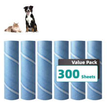 Layers Large Lint Roller täyttö sopii useimpiin suuriin teloihin mega Rollers 10 in Leveä tela markkinoilla - 6 pakkausta