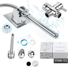 Kit di clistere per pulizia del colon-clistere in acciaio inossidabile clistere per doccia kit-cupo di pulizia del colon-doccia anale di irrigazione-