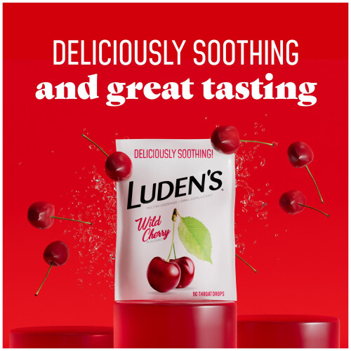 Ludens Throat Drops Wild Cherry 90 Count (pacote com 2) 1