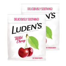Ludens Throat Drops Wild Cherry 90 Count (Pack of 2)