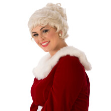 Rubie's Femme Deluxe Perruque de Mme Noël, Blanche, Taille Unique FR