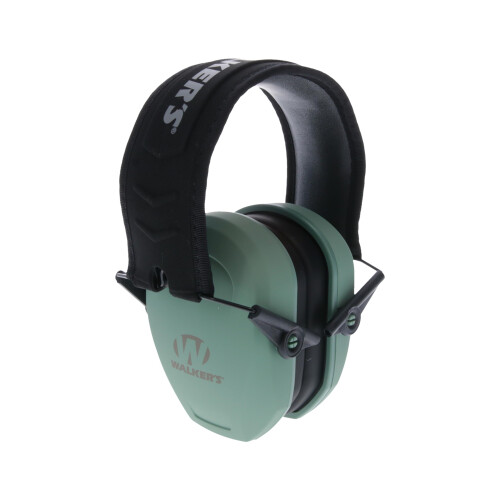 Walker's Earmuffs Slim Passive-Sage Green W/FDE Logo one-size 1