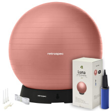 Cvicebn mc Retrospec Luna - 55 65 nebo 75 cm mc na jgu pro cvicen Stabilita v tehotenstv - Swish Balance Ball s pumpou a zkladnou pro kancelr
