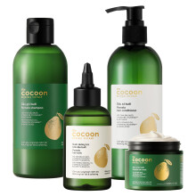 Cocoon Ultimate Hair Repair Set (SAVE 30%): Pomelo Tonic 4.7 fl oz Shampoo & Conditioner 16.9 fl oz each and Hair Mask 6.7 fl oz