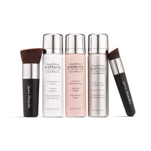 MagicMinerals AirBrush Foundation-Set von Jerome Alexander  Komplettes 5-teiliges Spray-Make-up-Set mit Foundation-Primer und Fixier-/Finishing-Spra
