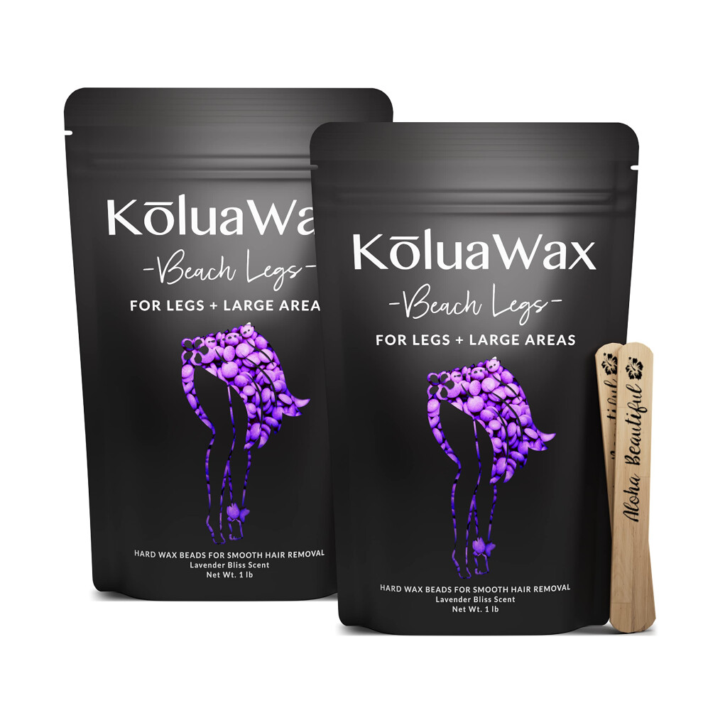KoluaWax Hard Wax Beads for Hair Removal - Coarse Hair Formula - Face  Brazilian  Underarms  Back Chest  Bikini Waxing - Lavender Bliss  1lb Refi-image-OPC-PHXTSKJ-NEW
