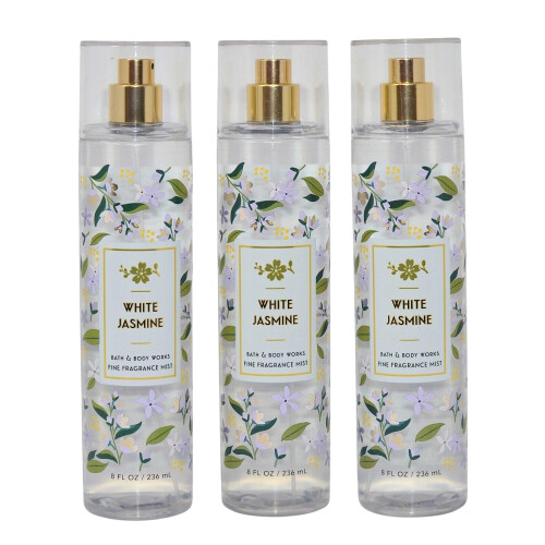 Bath & Body Works Bath & Body Works Duftspray, 3er-Pack, je 237 ml (wei   er Jasmin)