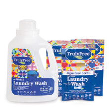 Dtergent linge vraiment libre pour la peau sensible | Doux et sr pour les vtements de bb | base de plantes | 3 Poudre de recharge de pac