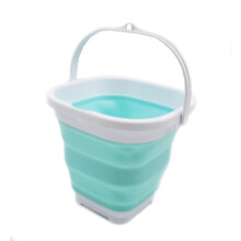 SAMMART Cubo Plástico Colapsable de 2.6L (0.68 Gal) - Cubo Cuadrado Plegable - Ideal para Pesca