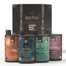 Every Man Jack Harry Potter Collectors Duschgel-Geschenkset enthlt 4 Duschgels mit sauberen Inhaltsstoffen und Hogwarts-inspirierten Dften Verb