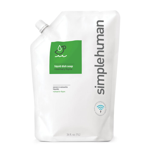 Simplehuman Rosemary Thyme Dish Soap Refill Pouch 34 fl oz.