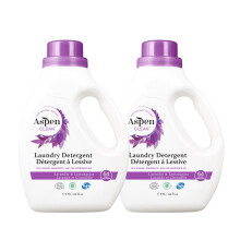 AspenClean luonnollinen pyykinpesuaine laventeli ja sitruunaruoho - 100 % luonnollinen orgaaninen HE nestemäinen pyykinpesuaine - vegaaninen, julmuus