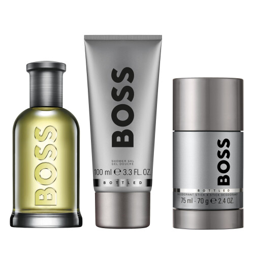 Hugo Boss Hugo Boss Herren 3-teiliges Bottled Eau de Toilette Geschenkset 1