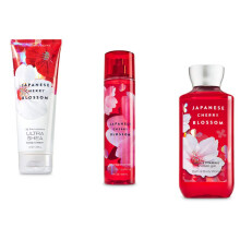 Bath & Body Works     K   rperset mit japanischer Kirschbl   te | Duschgel, K   rpercreme und Duftnebel