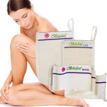 Baiden Exfoliator System-Best Firming Face Body & Back Scrub Mitts-Remove Blackheads Dry Skin Wrinkles Cellulite Controls Acne-Top Facial Lip