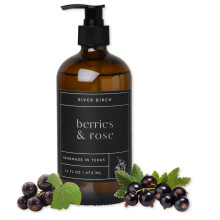 Natrliche Handseife mit Flussbirkenbeeren- und Rosenduft Handgemachte Handseife Feuchtigkeitsspendende Handseife mit Bernsteinspender Luxuris