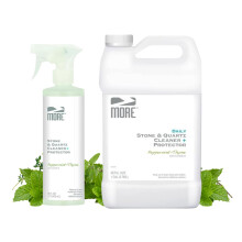MORE Stone & Quartz Cleaner + Protector - Granite  Quartz & Marble Cleaner - For Kitchen & Bathroom Countertops - Water-Based Surface Spray - Pep