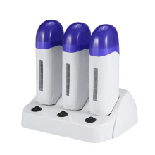 Chauffe-Cire Portable Triple Nynelly avec Base Chauffante pour Épilation Femmes Hommes