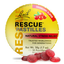 Bach, Original Blüten-Essenzen, Rescue Pastillen, Cranberry, 35 Pastillen, 1,7 oz (50 g)