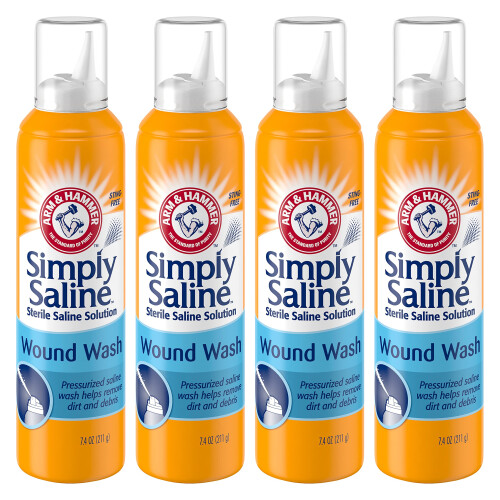 Bras et marteau simplement saline lavage de 7,4 onces - 4 pack