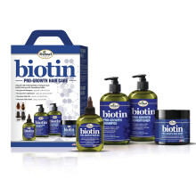 Conjunto de presente para cuidados com os cabelos Difeel Biotin Pro-Growth 4-PC - Shampoo (12 onas), Condicionador (12 onas), leo para cabelo