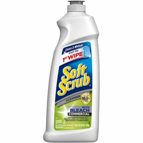 The Dial Corporation 15519 Soft Scrub Cleanser w/Bleach Antibacterial 36oz.