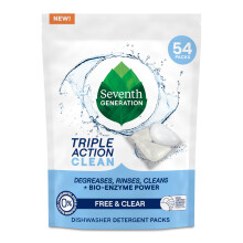 Zevende generatie Triple Action Clean automatische vaatwasmiddelpakketten met bio-enzym Krachtvrij en helder gevecht 48 uur vastzittend voedsel 5