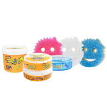 Scrub Daddy Sponges + Household Cleaning Supplies Bundle - PowerPaste Cleaning Putty Tangerine Clean PowErase Gel All Purpose Cleaner & Scrub M