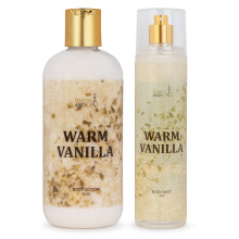 Home Spa drek 10 oz Hluboce hydratacn vonn telov mlko & 8 oz. Sada jemnch vonnch telovch mlh, luxusn samopce pro eny a dvky (tepl vanilk