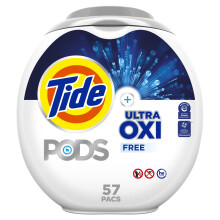 Tide PODS Ultra OXI Free Laundry Detergent Pacs National Ekseema Association ja National Psoriasis Foundation Recommended 57 count