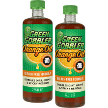 Green Gobbler Cold Pressed Orange Oil Concentrate - 22.5 oz (D-Limonene) Multi-Purpose Home and Outdoor Cleaner (2 PACK)