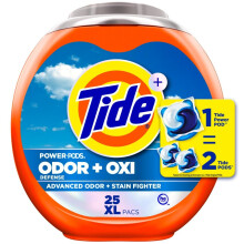Tide Ultra OXI Power PODS hajunpoistoaineilla Pyykinpesuainepakkaus 25 kpl näkyvälle ja näkymättömälle lialle